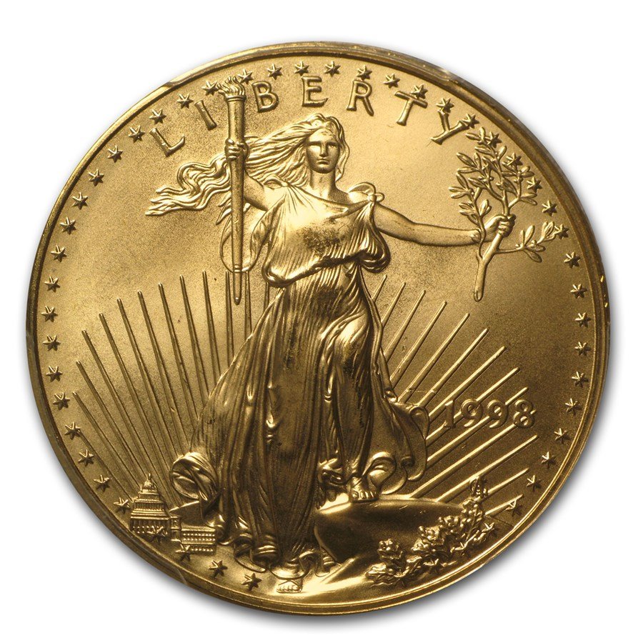 1998 1 oz American Gold Eagle MS-69 PCGS